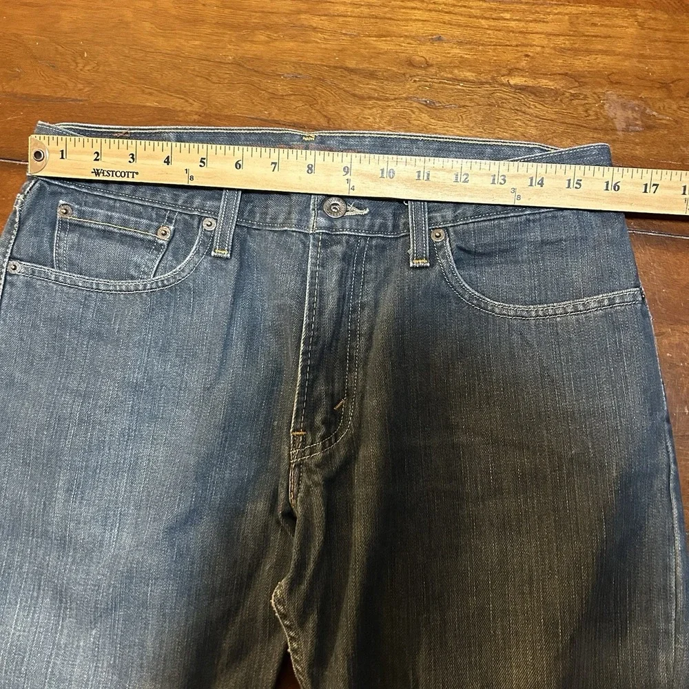 Vintage Levis 527 Low Boot Cut Jeans Mens 34x34 Blue Denim Y2K 32x33 Actual